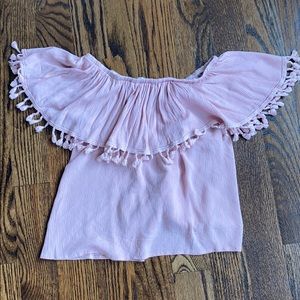 Off the shoulder top from Bloomingdales